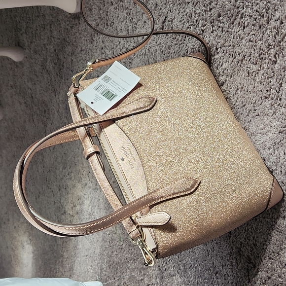 kate spade Bags Stunning Sparkling New With Tags Rose Gold Glitter